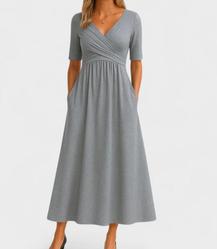 Paris&Fifth™ | Crossed dress with short sleeves