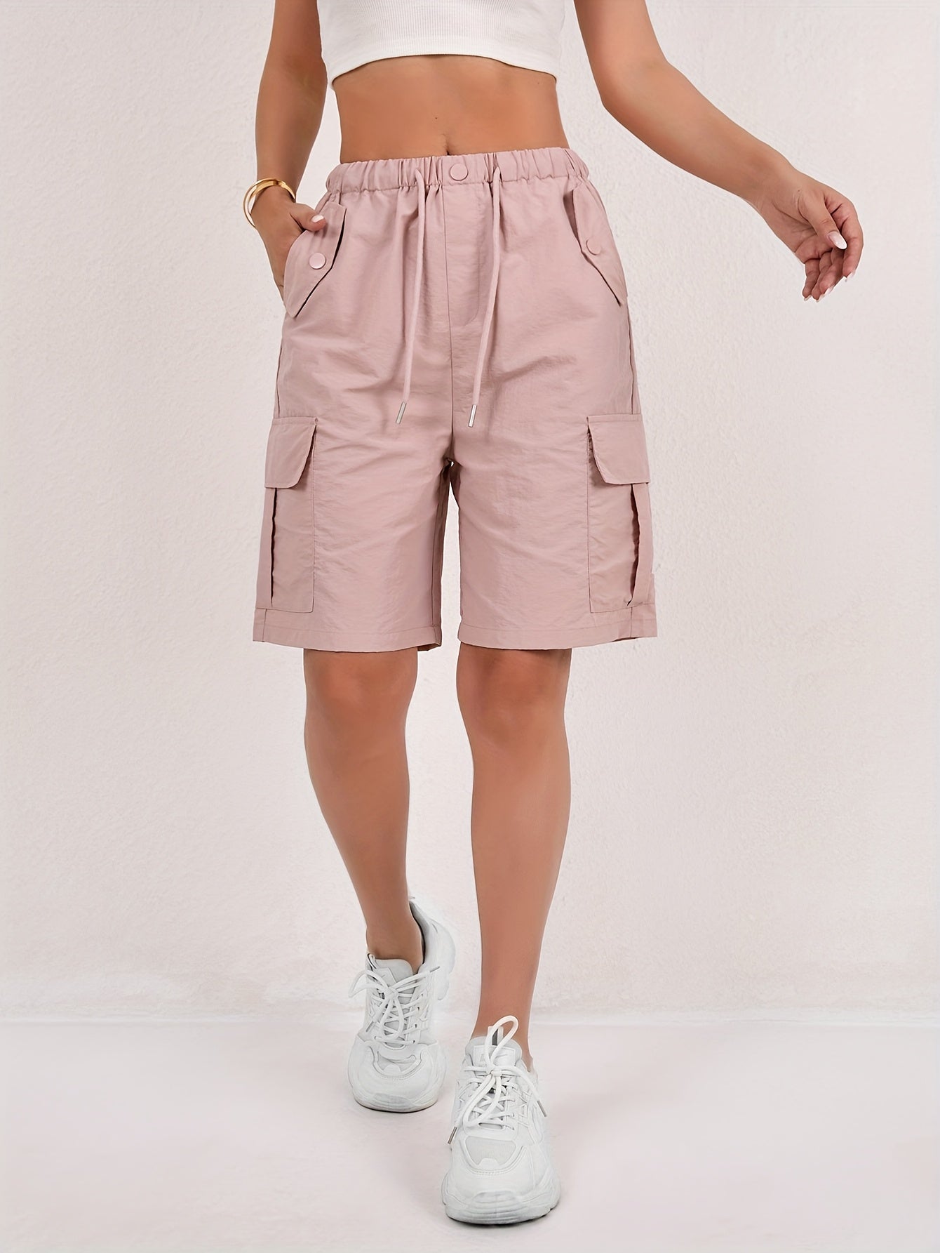 Paris&Fifth™|Quick-Dry Women's Cargo Shorts