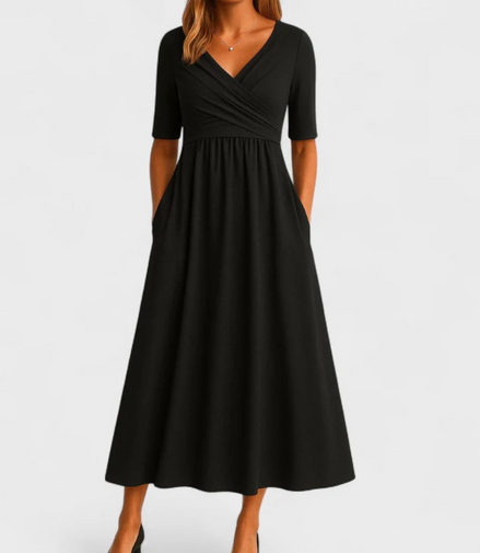 Paris&Fifth™ | Crossed dress with short sleeves