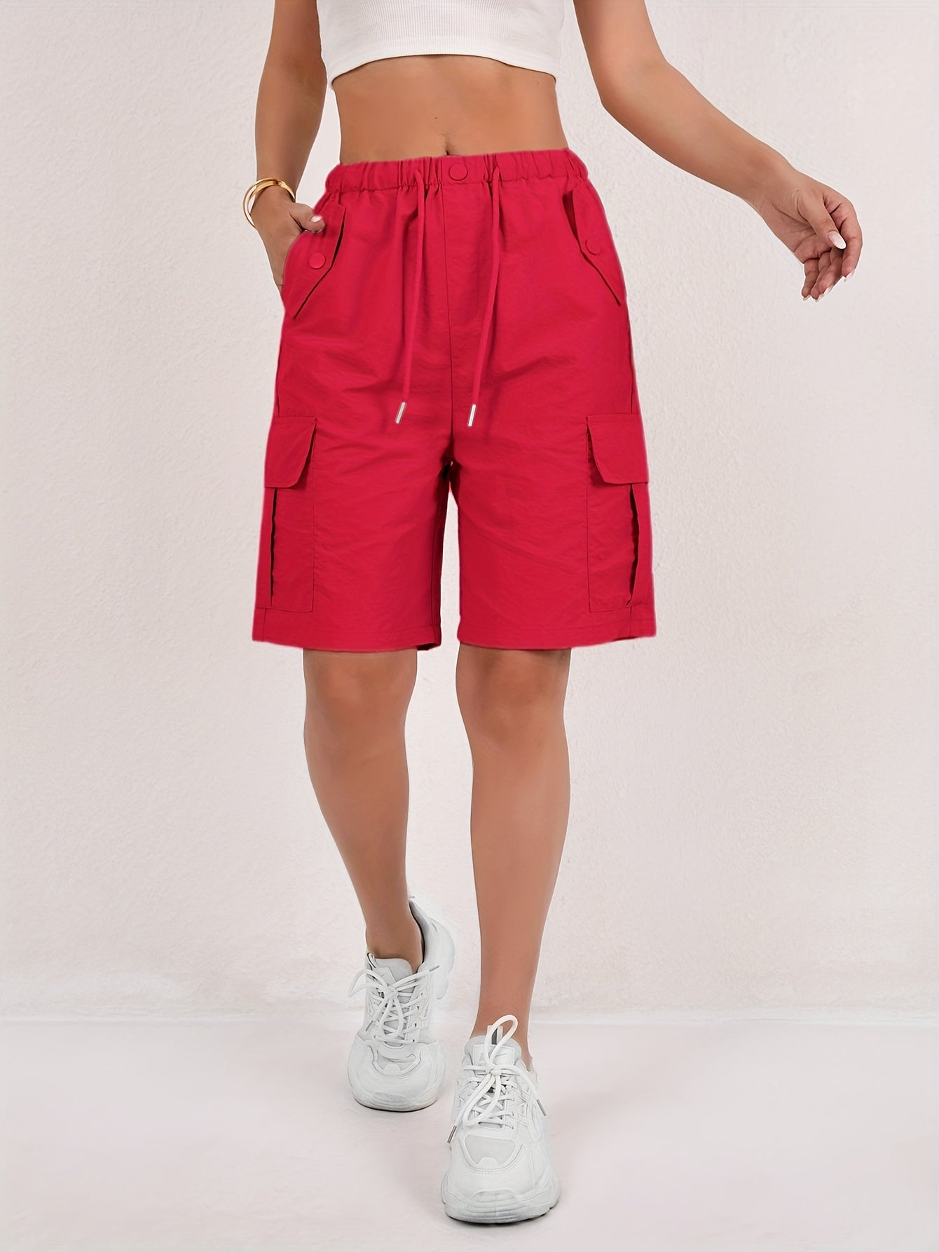 Paris&Fifth™|Quick-Dry Women's Cargo Shorts