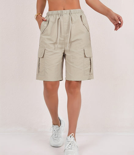 Paris&Fifth™|Quick-Dry Women's Cargo Shorts