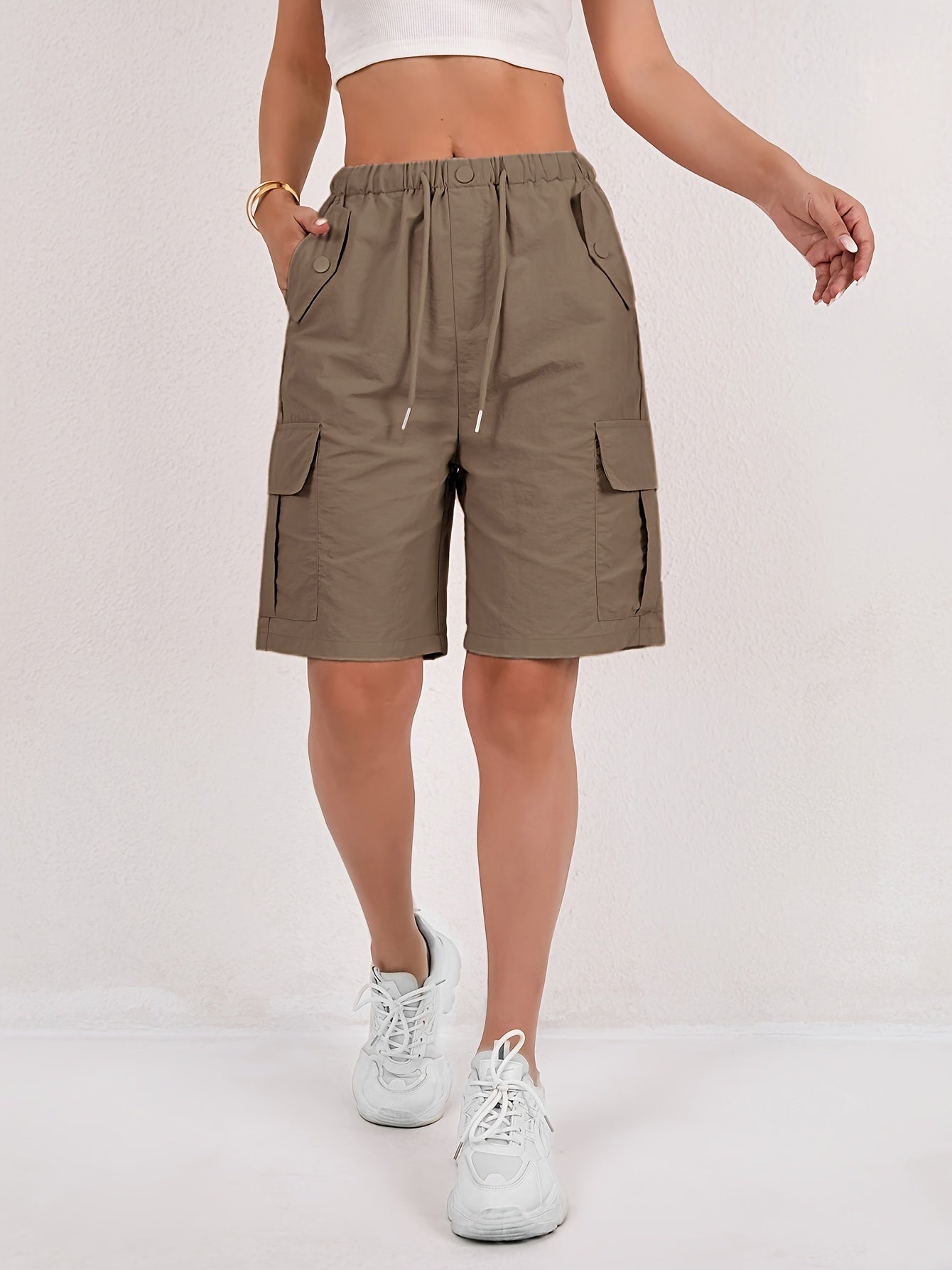 Paris&Fifth™|Quick-Dry Women's Cargo Shorts