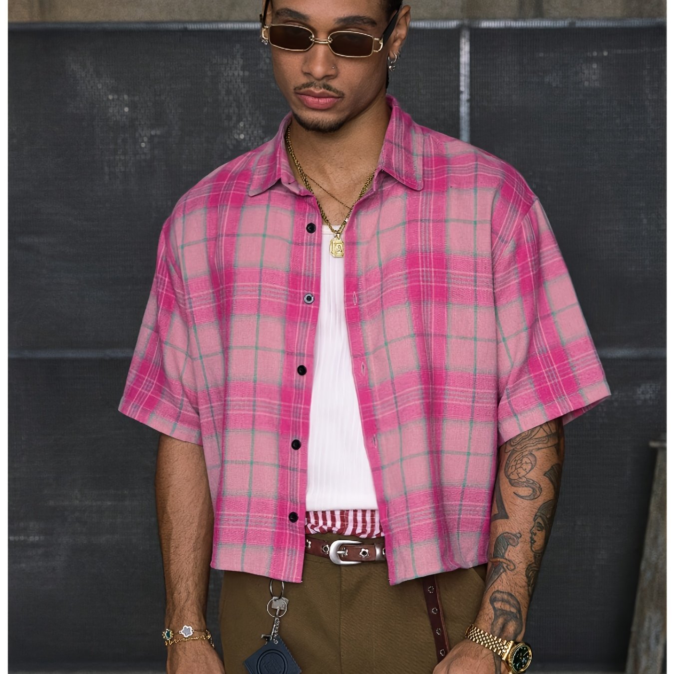 Paris&Fifth™ | Men's Casual Short-Sleeve Shirt