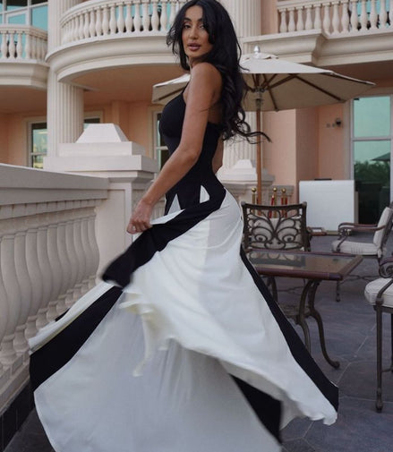 Eliana | Paneled Maxi Dress