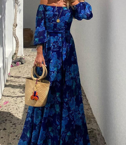 Calista | Floral Off-Shoulder Maxi Dress