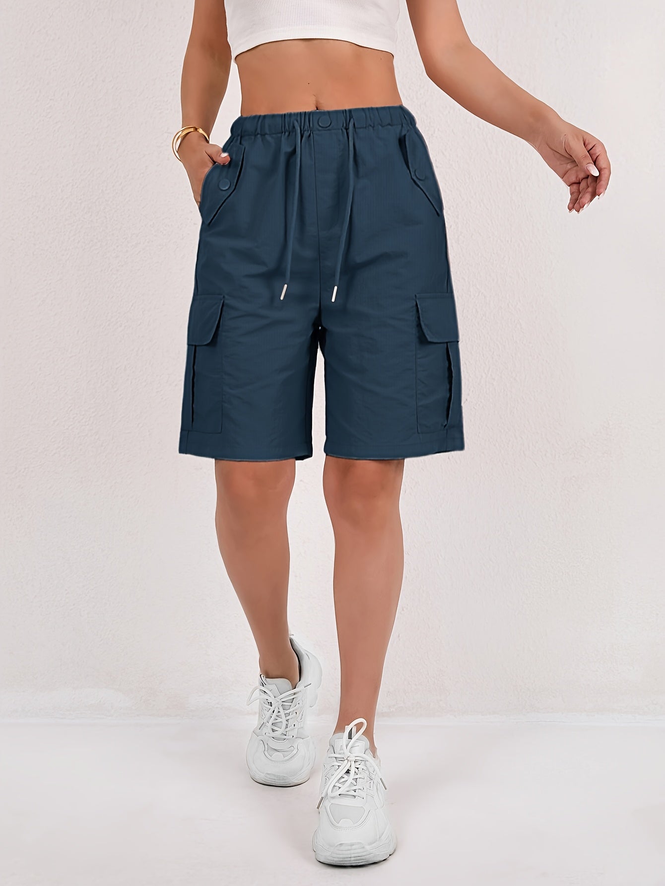 Paris&Fifth™|Quick-Dry Women's Cargo Shorts
